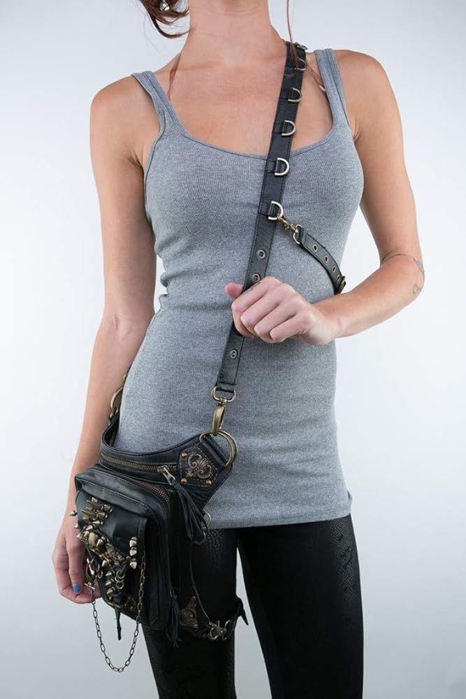 Amazon.com | UIYTR Rock PU Leather Shoulder Bag Vintage